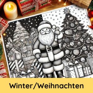 Malvorlagen Winter Weihnachten