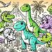 Malvorlagen Dinos