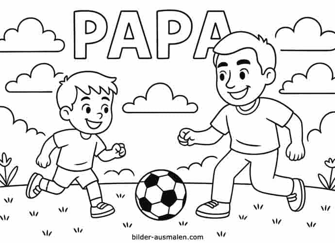 Papa und Sohn