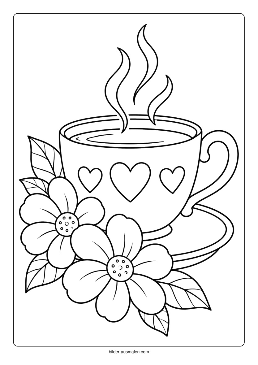 Mama – Tasse mit Herzen